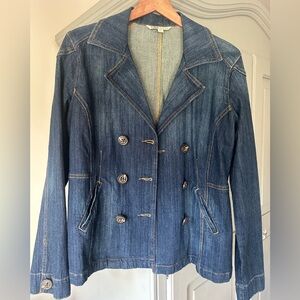 CAbi Jeans double breasted Denim Jacket size Medium